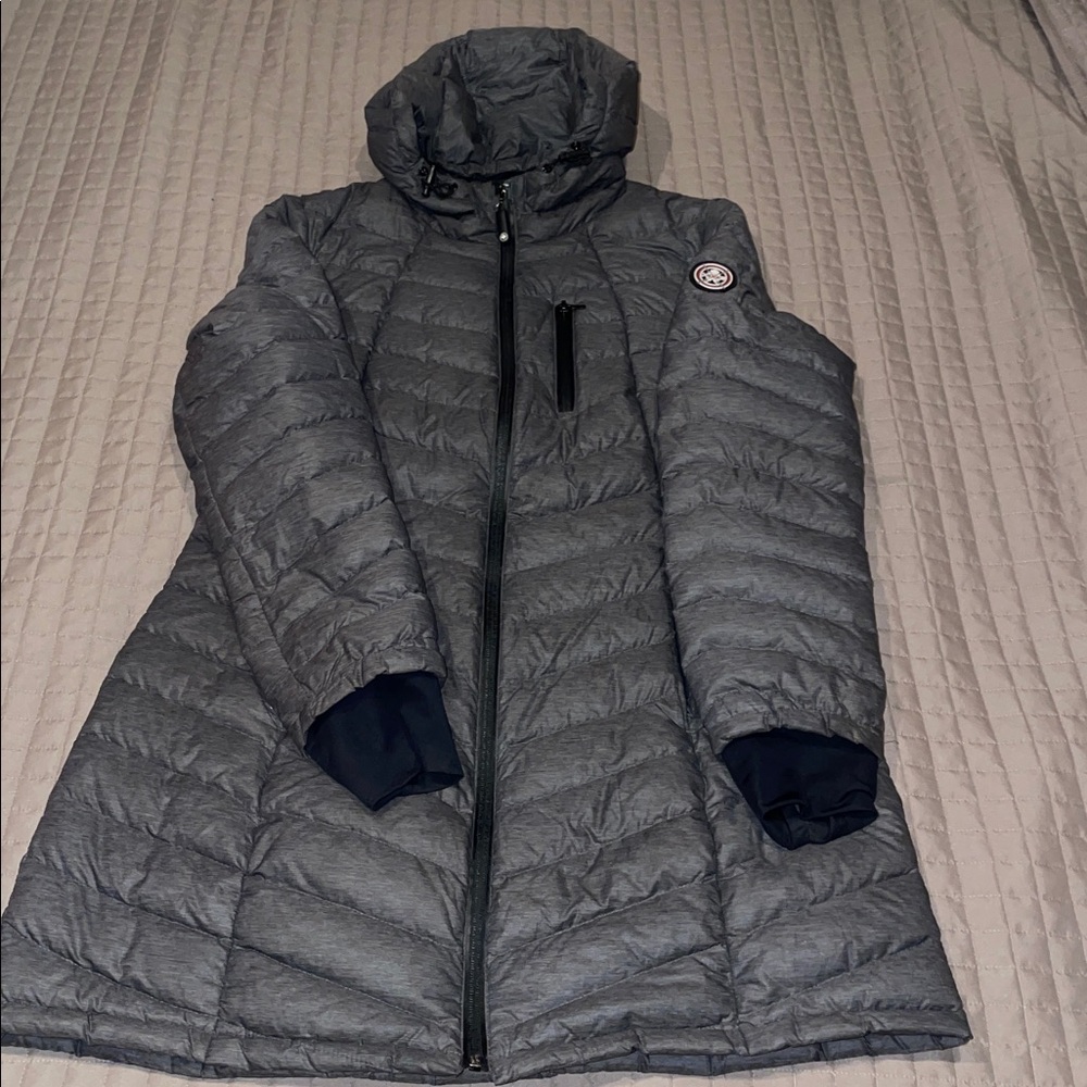 Gray Hfx Aurora Packable Down Coat - image 1
